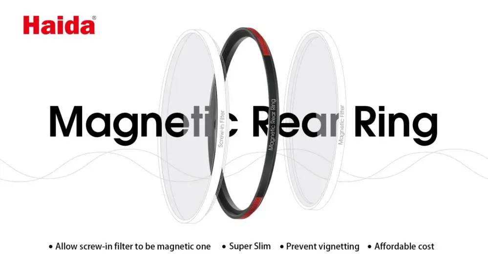 Haida Magnetisk adapterring for bakside – Gjør dine filtre magnetiske Rask levering fra Sverige.