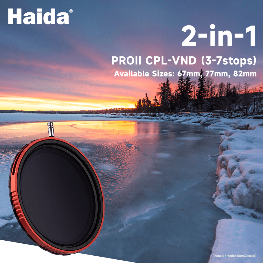  Haida CPL-VND 3–7 trinn – Justerbart hybridfilter med polarisering Rask levering fra Sverige.