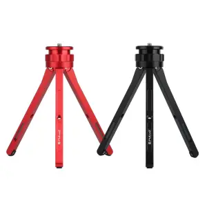  Puluz 15,5 cm ministativ rød for kamera & mobilholder av aluminium Rask levering fra Sverige.