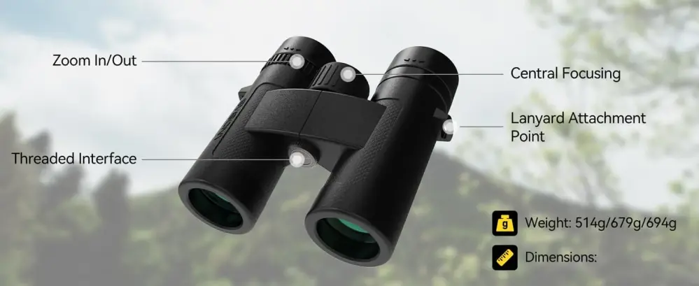  Svbony SV202 8x32 ED Kikkert – avansert optikk med høy lystransmisjon Rask levering fra Sverige.