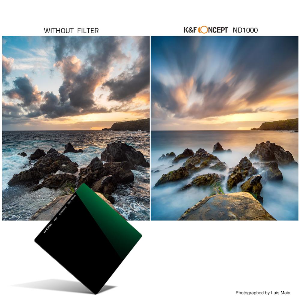 K&F Concept K\&F Concept 100mm Filter-Kit ND1000 & Filterholder med 8x adapterringer