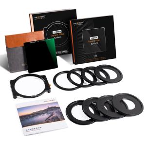 K&F Concept K\&F Concept 100mm Filter-Kit ND1000 & Filterholder med 8x adapterringer