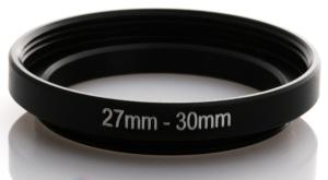  Step-up-ring 27-30mm – gjør filtergjengene større Rask levering fra Sverige.
