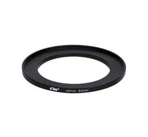 Kiwifotos Step-up-ring 62-82mm – gjør filtergjengene større