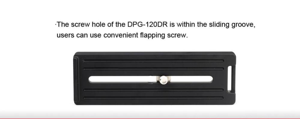 Sunwayfoto Sunwayfoto DPG-120DR Hurtigplate 120mm Arca Swiss med kantstøtte