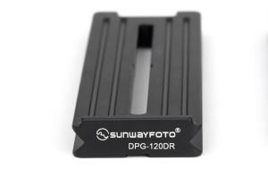  Sunwayfoto DPG-120DR Hurtigplate 120 mm Arca-Swiss med kantstøtte Rask levering fra Sverige.