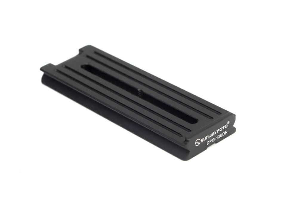 Sunwayfoto Sunwayfoto DPG-120DR Hurtigplate 120mm Arca Swiss med kantstøtte