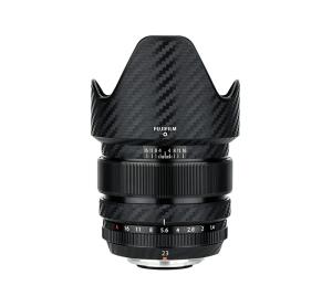  Kiwifotos Skin for FUJIFILM XF 23mm f / 1.4 R - Svart karbonfiberfilm Rask levering fra Sverige.