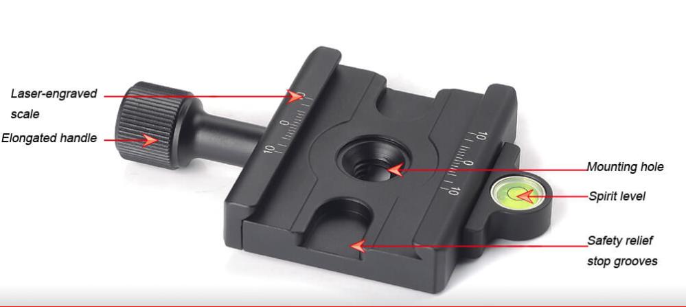  Sunwayfoto DDC-60L Arca-Swiss-beslag med lang låseskrue Rask levering fra Sverige.