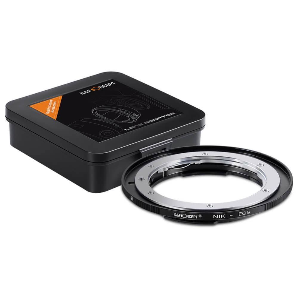 K&F Concept K&F Concept Objektivadapter til Nikon F-objektiv for Canon EOS kamerahus