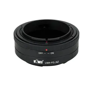 Kiwifotos Kiwifotos Objektivadapter till Canon FD for Nikon Z kamerahus