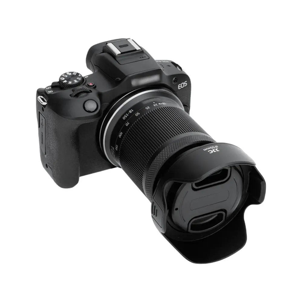  JJC LH-Q55 solblender med adapterring – beskytter mot strølys og støt Rask levering fra Sverige.