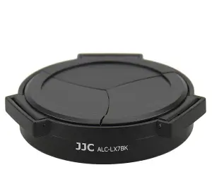  JJC Automatisk frontdeksel for Panasonic DMC-LX7 Leica D-Lux6 Svart Rask levering fra Sverige.