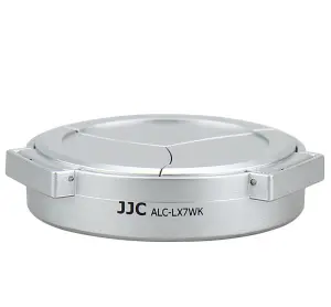  JJC Automatisk frontdeksel for Panasonic DMC-LX7 Leica D-Lux6 Sølv Rask levering fra Sverige.