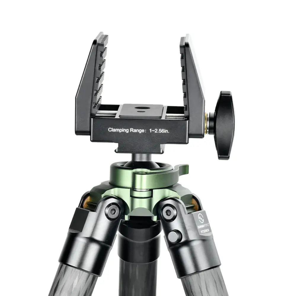  Sunwayfoto SM-76C Saddle Mount – kraftig feste for stativ med Arca-Swiss Rask levering fra Sverige.