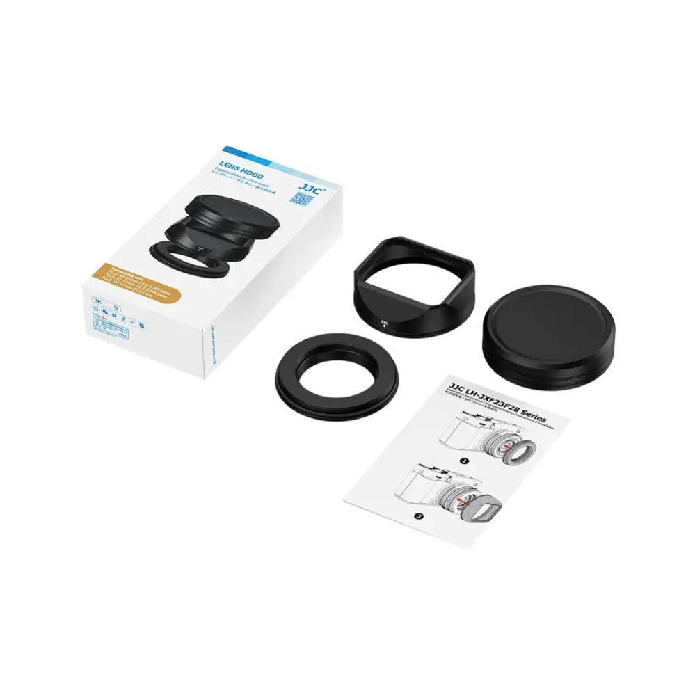  JJC Solblender for Fujifilm Fujinon XF 23mm f/2.8 R WR & XF 27mm f/2.8 Rask levering fra Sverige.