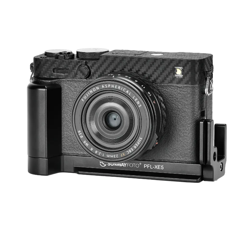  Sunwayfoto L-brakett med håndgrep for Fujifilm X-E5 (PFL-XE5) Rask levering fra Sverige.