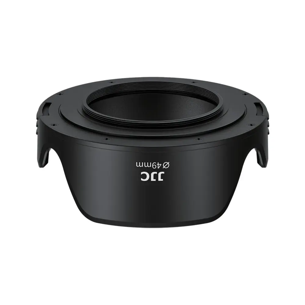  JJC LH-Q49 solblender med adapterring – beskytter mot strølys og støt Rask levering fra Sverige.