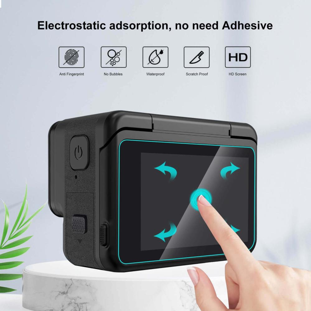  Puluz Skärmskydd 3-i-1 för Insta360 Ace Pro av härdat glas Rask levering fra Sverige.