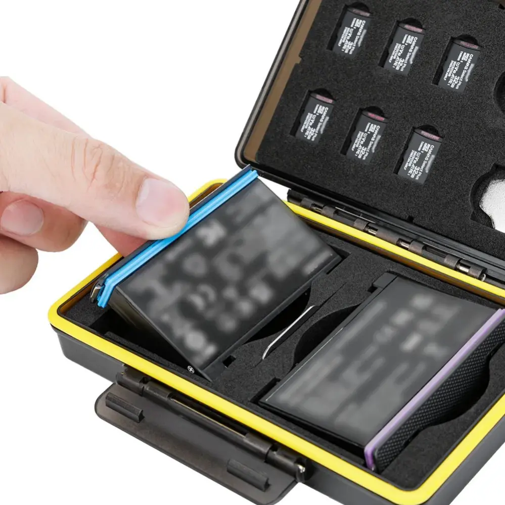  JJC Batteri- og minnekortetui – 2 batterier, 6 microSD og 1 AirTag Rask levering fra Sverige.