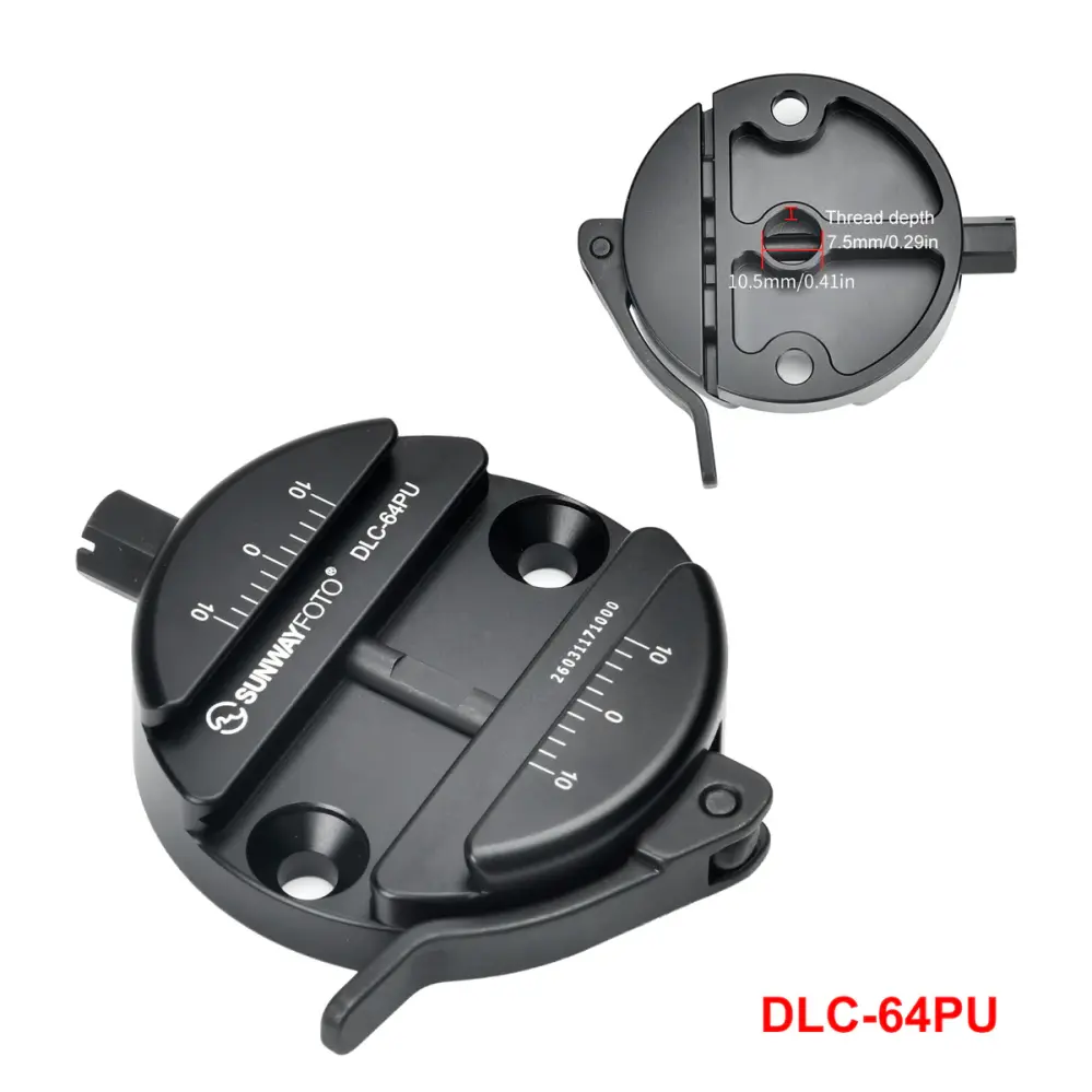 Sunwayfoto DLC-64PC Arca hurtigfeste 64mm Rask levering fra Sverige.