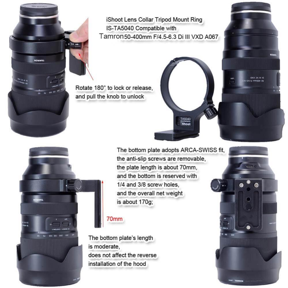 iShoot iShoot stativfeste for Tamron 50–400mm f/4.5–6.3 Di III VXD A067