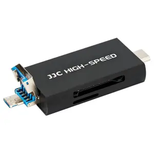  JJC minnekortleser 3in1 USB 3.0 for SD / TF minnekort Rask levering fra Sverige.