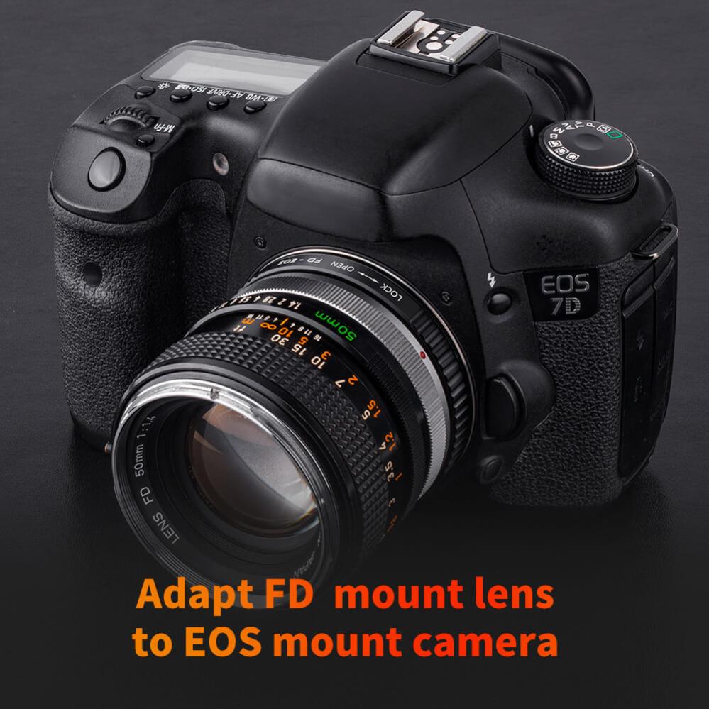 K&F Concept K&F Concept Objektivadapter till Canon FD objektiv for Canon EOS kamerahus