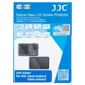  JJC skjermbeskyttelse for DJI Osmo Action 3 / 4 &ndash; 9H optisk glass Rask levering fra Sverige.