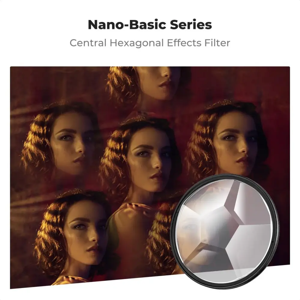  K&F Concept 58mm kaleidoskopfilter sekskantet – Nano-Basic Rask levering fra Sverige.