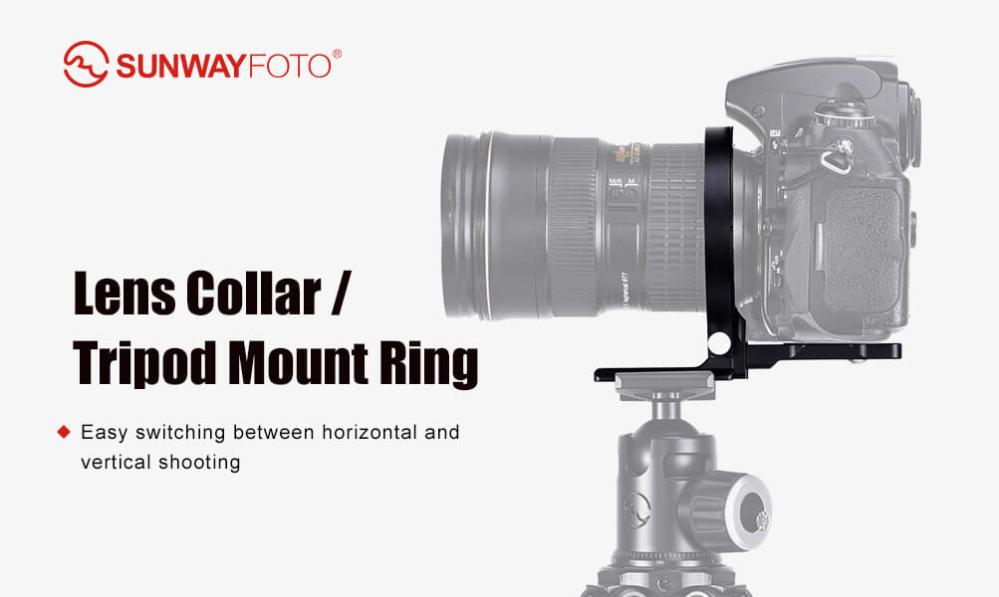 Sunwayfoto Sunwayfoto objektivkrage med Arca Swiss platta