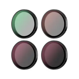  JJC F-DANK4 Filtersett ND8, ND16, ND32 CPL-filter for Osmo Action 5 Pro / 4 / 3 Rask levering fra Sverige.
