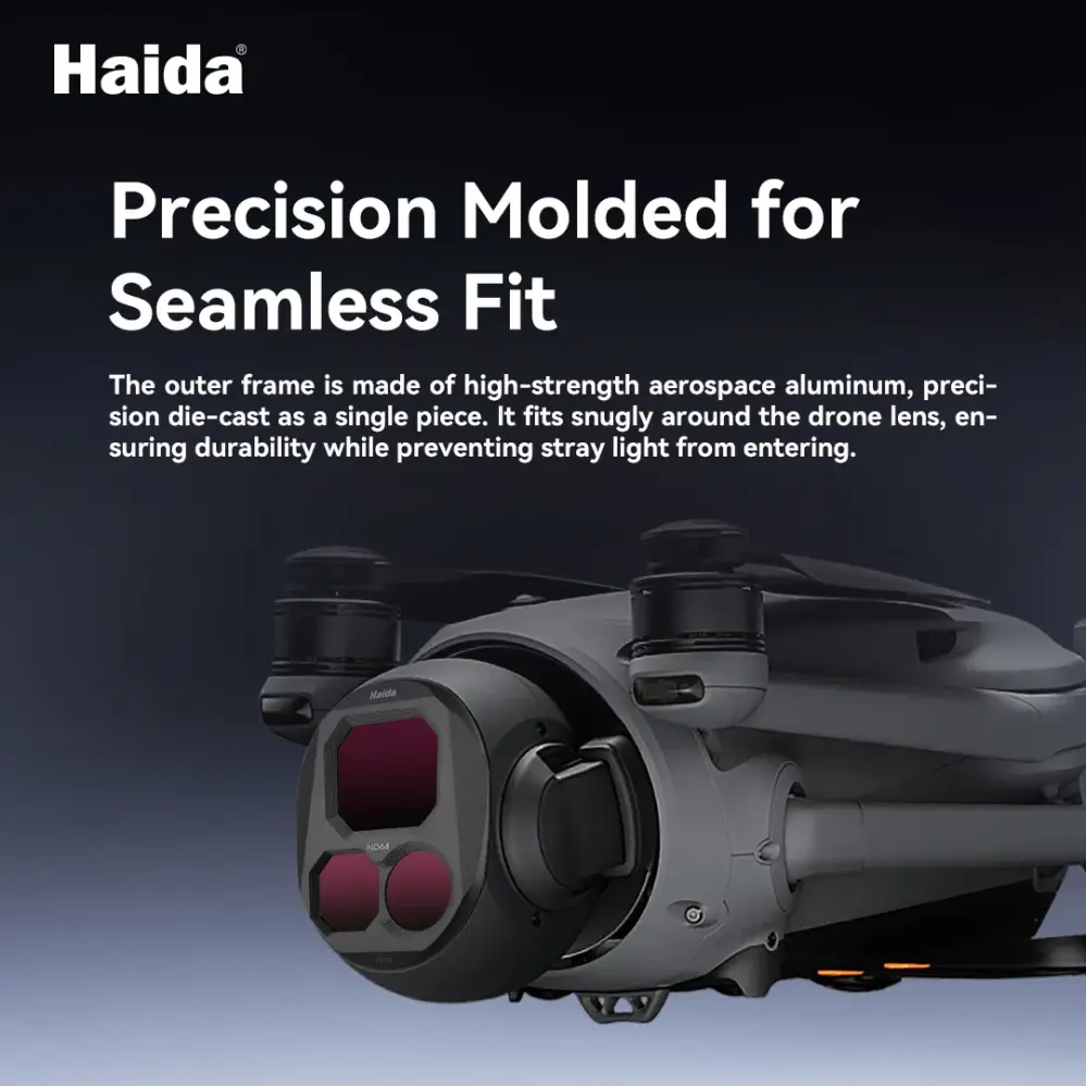  Haida NanoPro 5-delt filtersett for DJI Mavic 4 Pro – CPL + ND8–ND64 Rask levering fra Sverige.