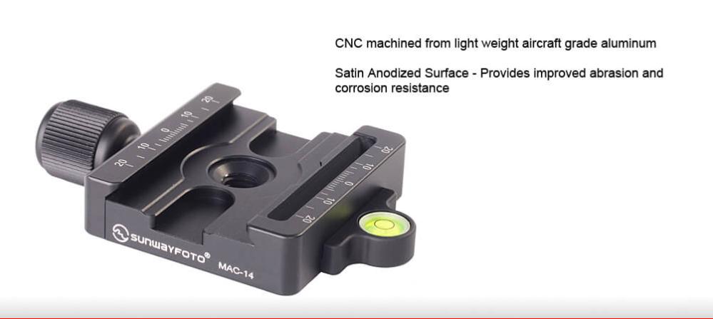 Sunwayfoto Sunwayfoto Mac-14 Feste for Manfrotto & Arca Swiss plater