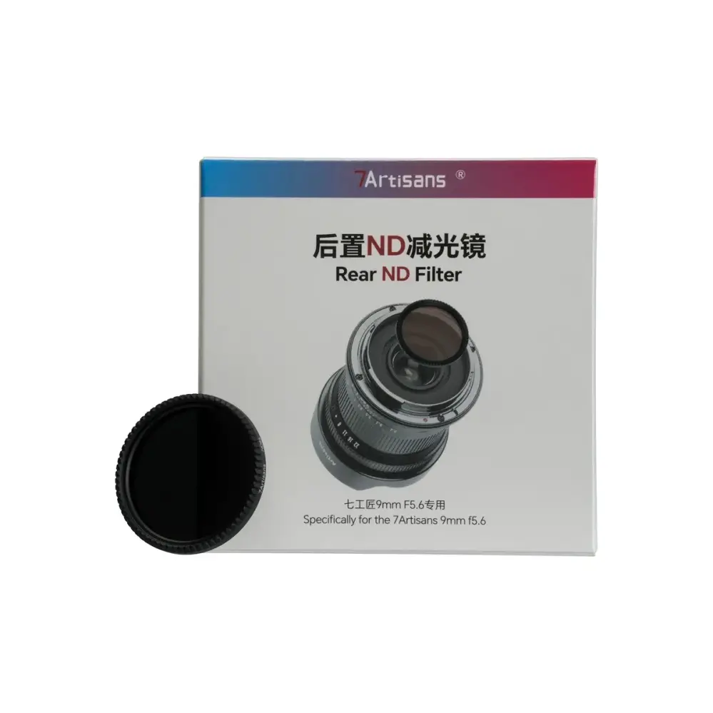  7Artisans ND1000 bakre filter för 9mm f/5.6 objektiv Rask levering fra Sverige.