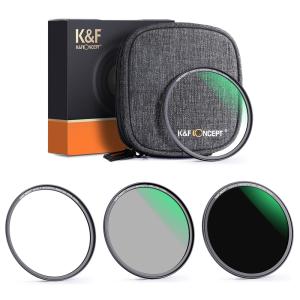  K&F Concept Magnetisk Filterpakke ND1000 CPL UV & filterveske Rask levering fra Sverige.
