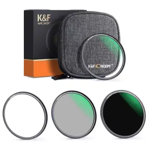 K&F Concept K&F Concept Magnetisk Filterpakke ND1000 CPL UV & filterveske