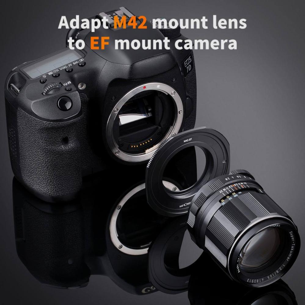 K&F Concept K&F Objektivadapter Pro till M42 objektiv for Canon EOS kamerahus