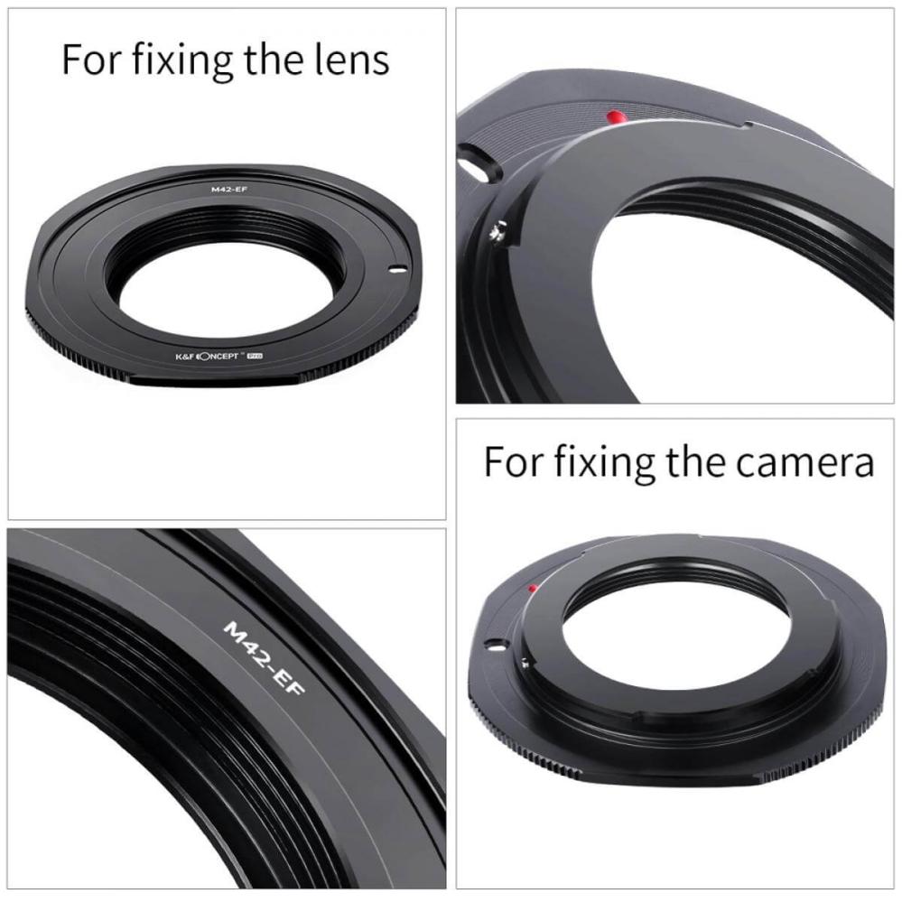 K&F Concept K&F Objektivadapter Pro till M42 objektiv for Canon EOS kamerahus