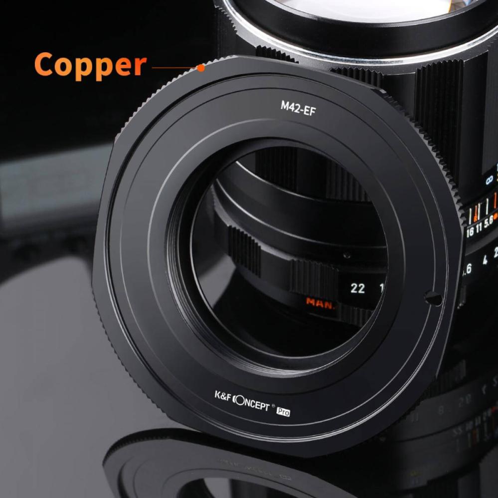 K&F Concept K&F Objektivadapter Pro till M42 objektiv for Canon EOS kamerahus