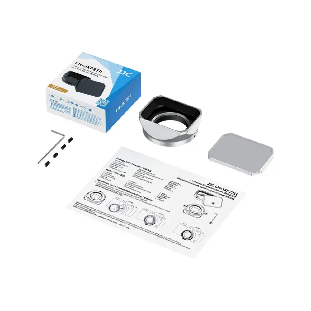  JJC solblender for Fujifilm XF 23mm f/2.8 R WR og XF 27mm f/2.8 Rask levering fra Sverige.