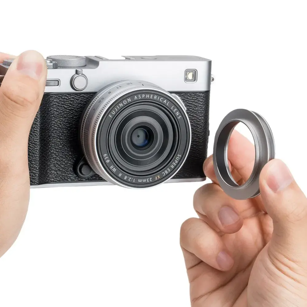  JJC solblender for Fujifilm XF 23mm f/2.8 R WR og XF 27mm f/2.8 Rask levering fra Sverige.