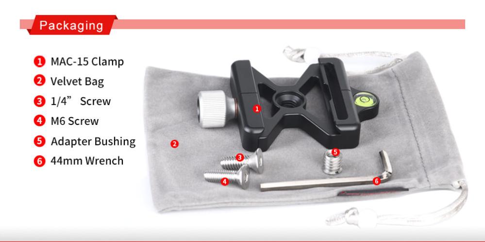  Sunway foto Mac-15-feste for Manfrotto & Arca Swiss-fliser Rask levering fra Sverige.