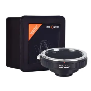 K&F Concept K\&F Concept Objektivadapter for Canon EOS EF-objektiv til C-fatning