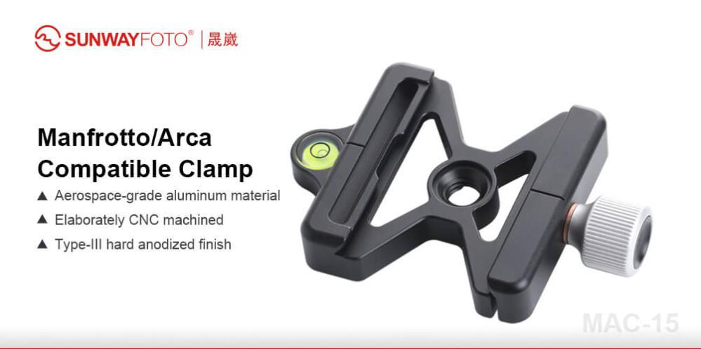  Sunway foto Mac-15-feste for Manfrotto & Arca Swiss-fliser Rask levering fra Sverige.