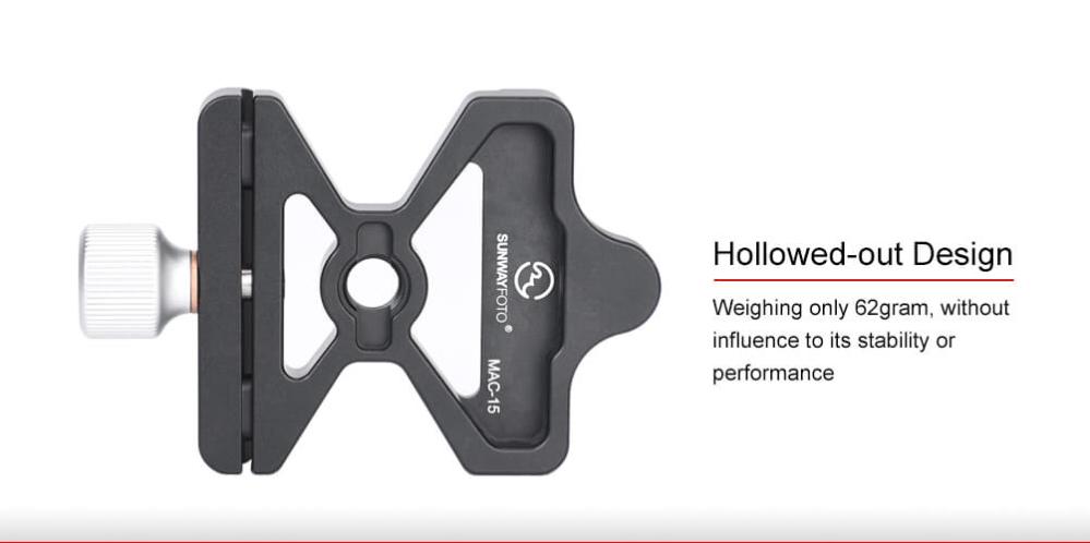  Sunway foto Mac-15-feste for Manfrotto & Arca Swiss-fliser Rask levering fra Sverige.