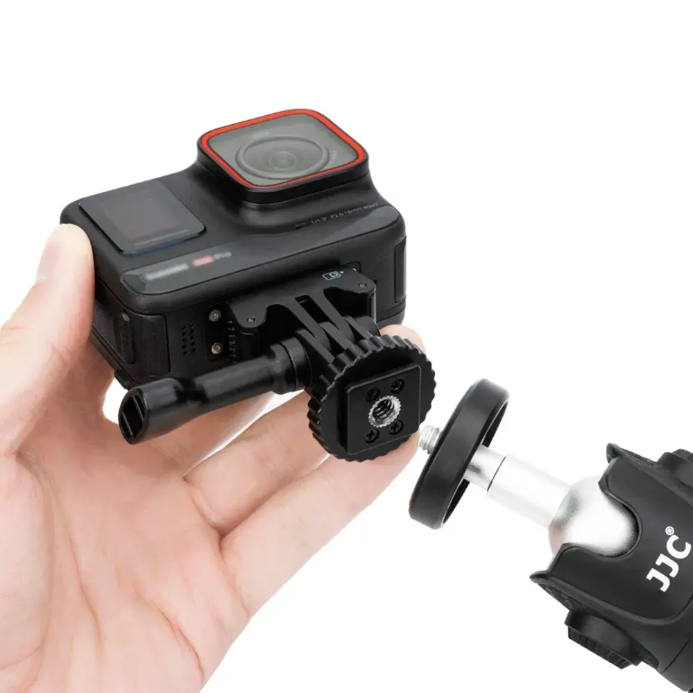  JJC adapter for å feste actionkameraer til blitssko og 1/4-tommers gjenge Rask levering fra Sverige.