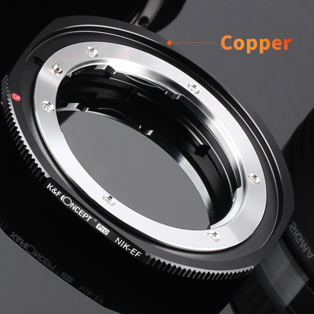 K&F Concept K&F Objektivadapter til Nikon F AF AI AI-S objektiv for Canon EOS kamerahus