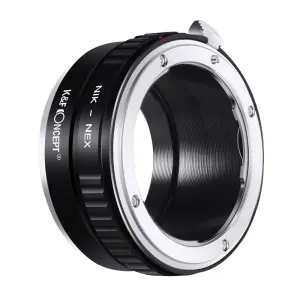 K&F Concept K&F Objektivadapter till Nikon F objektiv for Sony E kamerahus