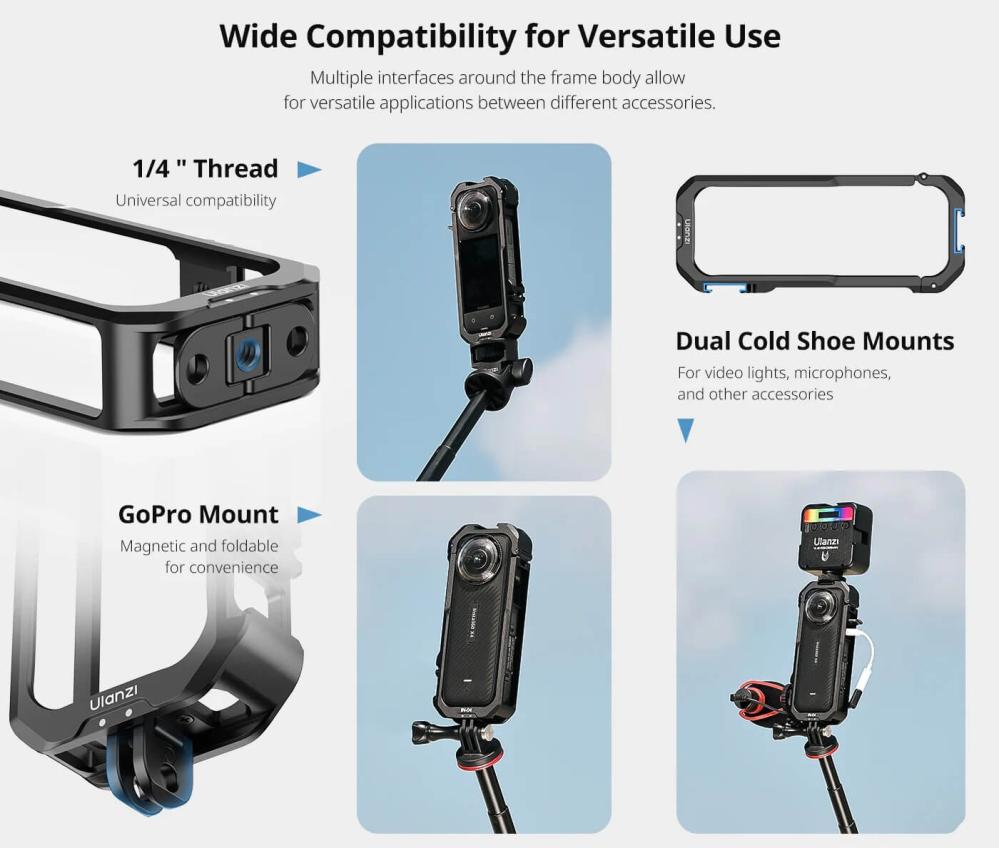  Ulanzi Kamerabur for Insta360 X4 Rask levering fra Sverige.